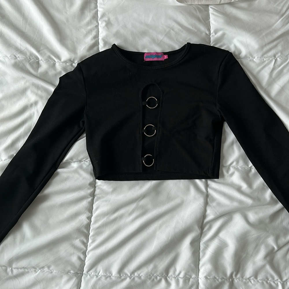 Black crop top